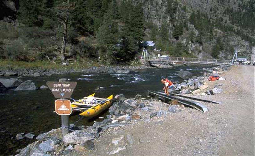 Bear Trap Canyon Wilderness: boat launch