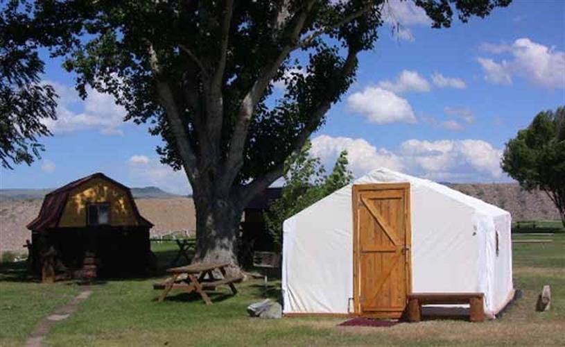 Ruby Valley Campground & RV Park: camping yurt