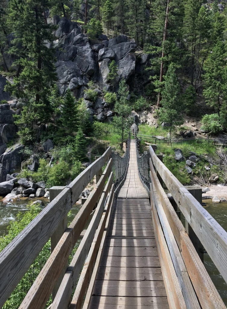 Welcome Creek Footbridge Across Rock Creek