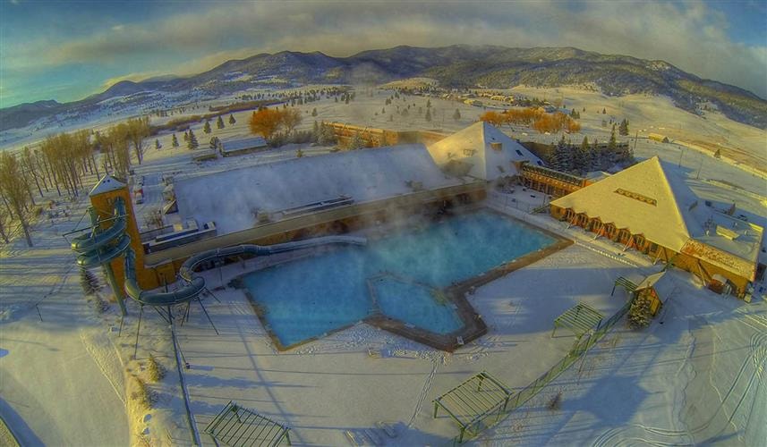 Fairmont Hot Springs Resort: Aerial Winter