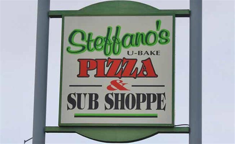 Steffano's U-Bake Pizza & Sub-Shoppe: sign