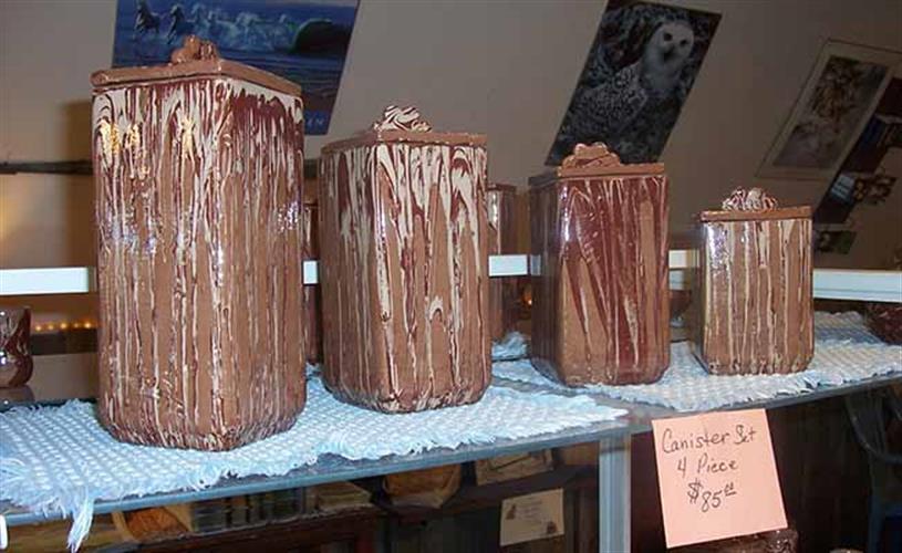 Clays in Calico: canister set