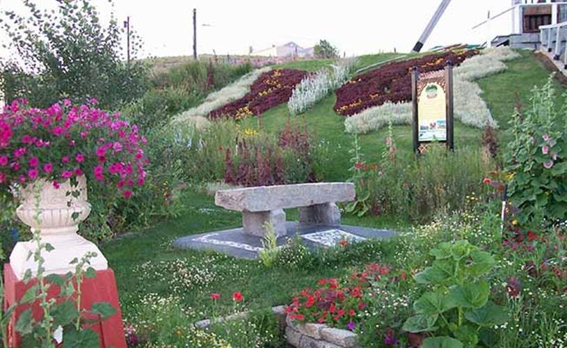 Old Lexington Stamp Mill and Gardens: butterfly garden