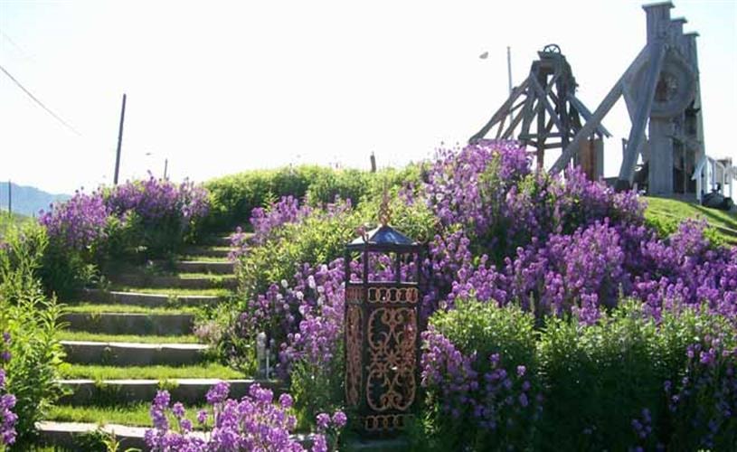 Old Lexington Stamp Mill and Gardens: garden and mill
