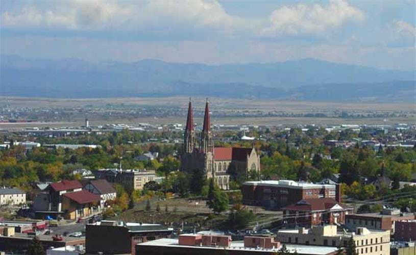 Cathedral of St. Helena: autumn view of Cathedral in Helena