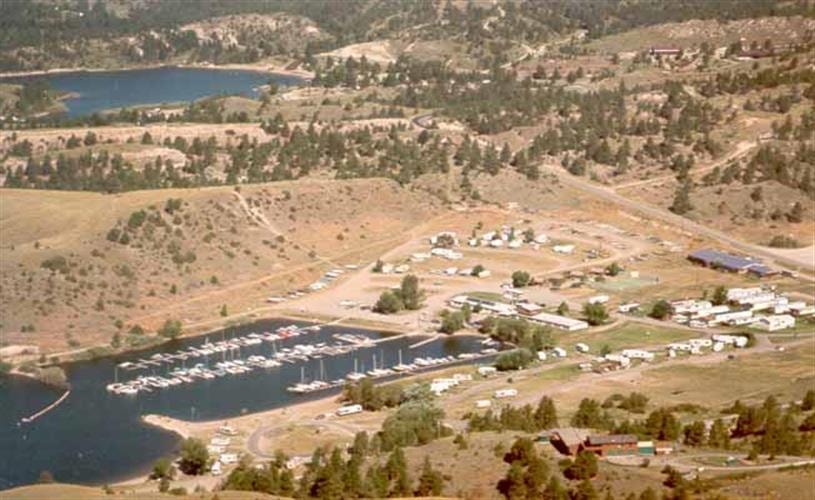 Kim's Marina & RV Resort: Aerial view