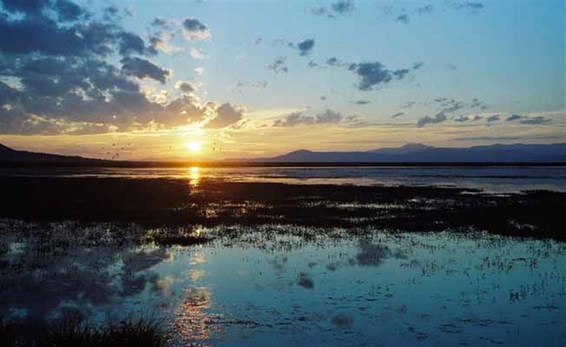 Red Rock Lakes National Wildlife Refuge: Sunset over Upper Red Rock Lake