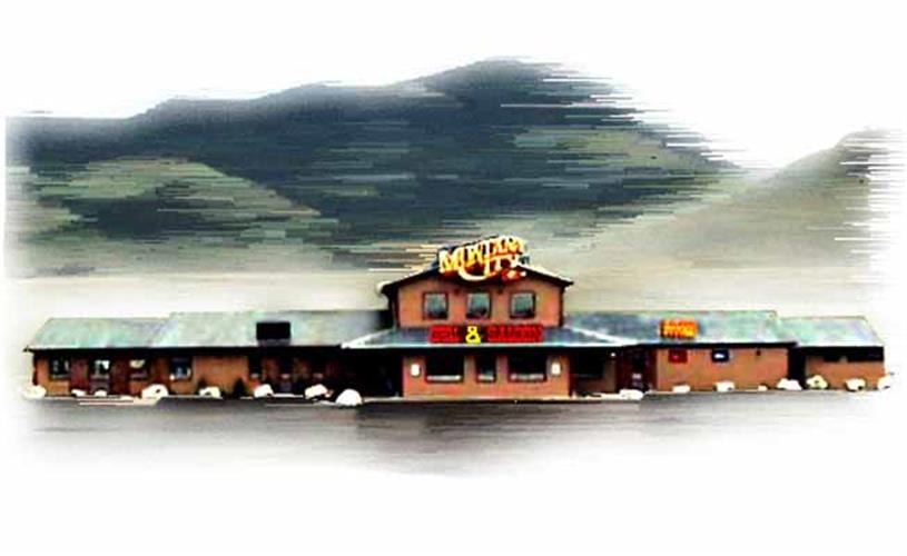 Montana City Grill & Saloon: drawing of exterior of building