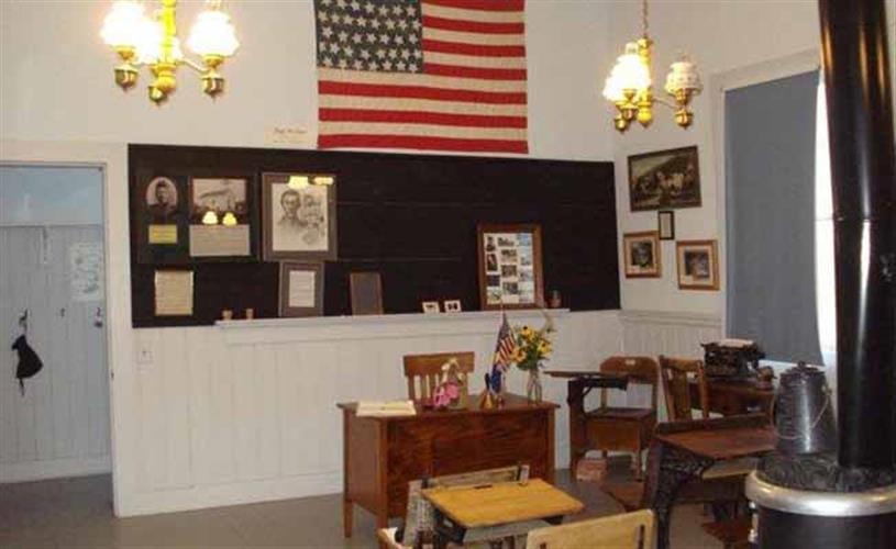 New Chicago Schoolhouse: teacher's desk