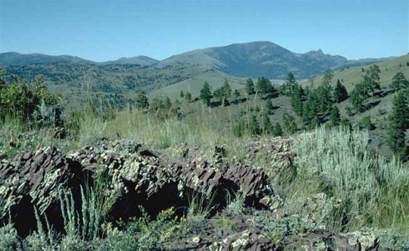 Sleeping Giant Wilderness Study Area: mountain formation of sleeping giant