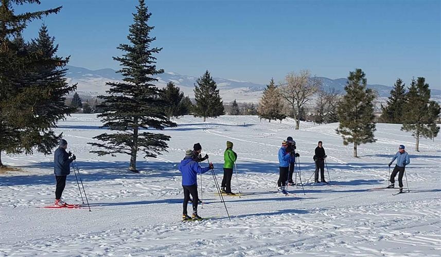 Bill Roberts Golf Course Ski Tracks: 