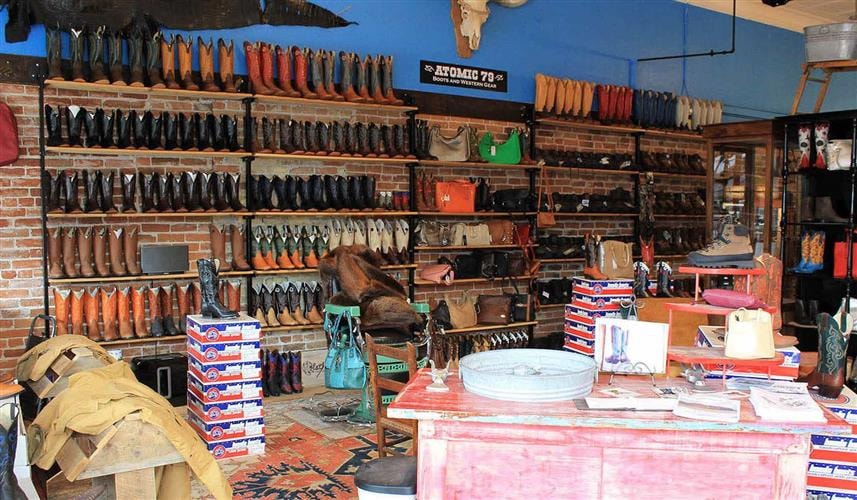 Atomic 79  Western Boots and Gear: Front Room